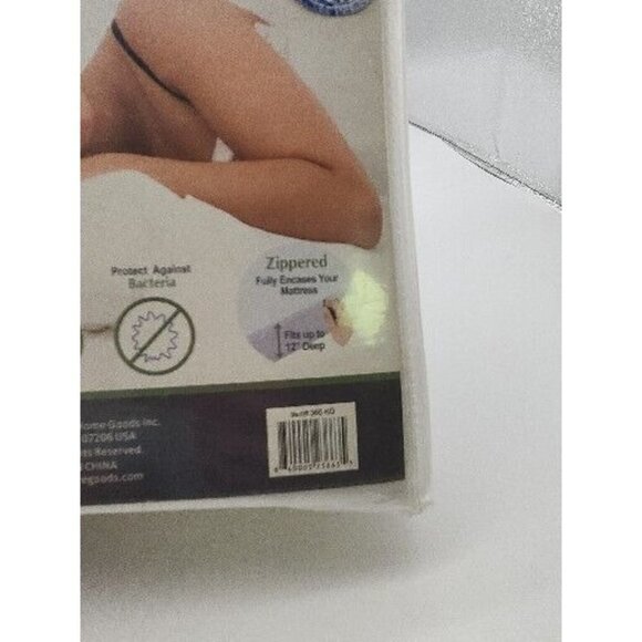 Cloth Zippered FABRIC Mattress Cover Waterproof  KING SIZE BED BUG  cover - Picture 3 of 4